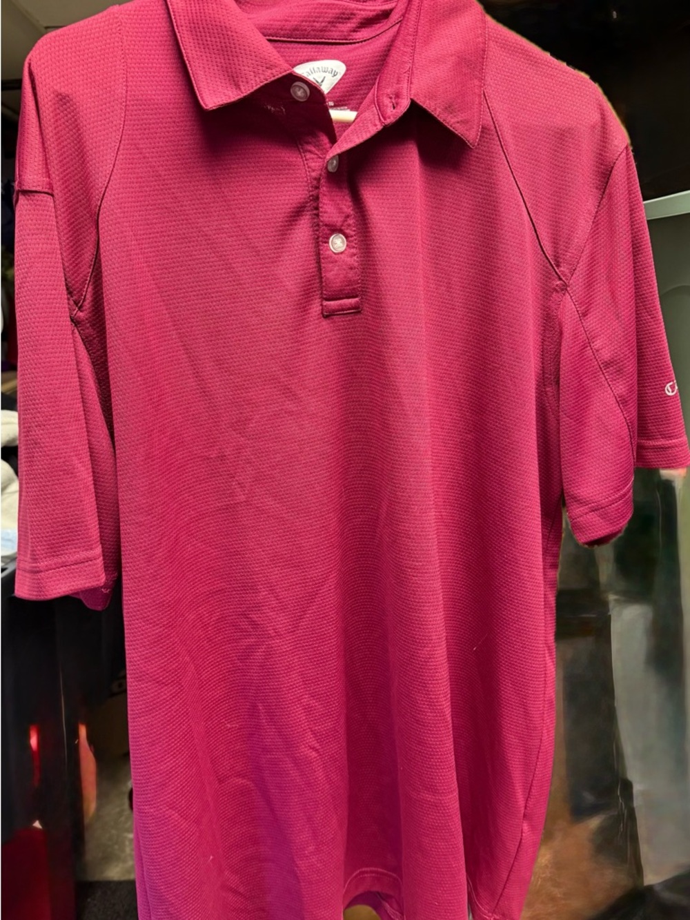 Men’s size, extra large burgundy, Callaway polo shirt grey5